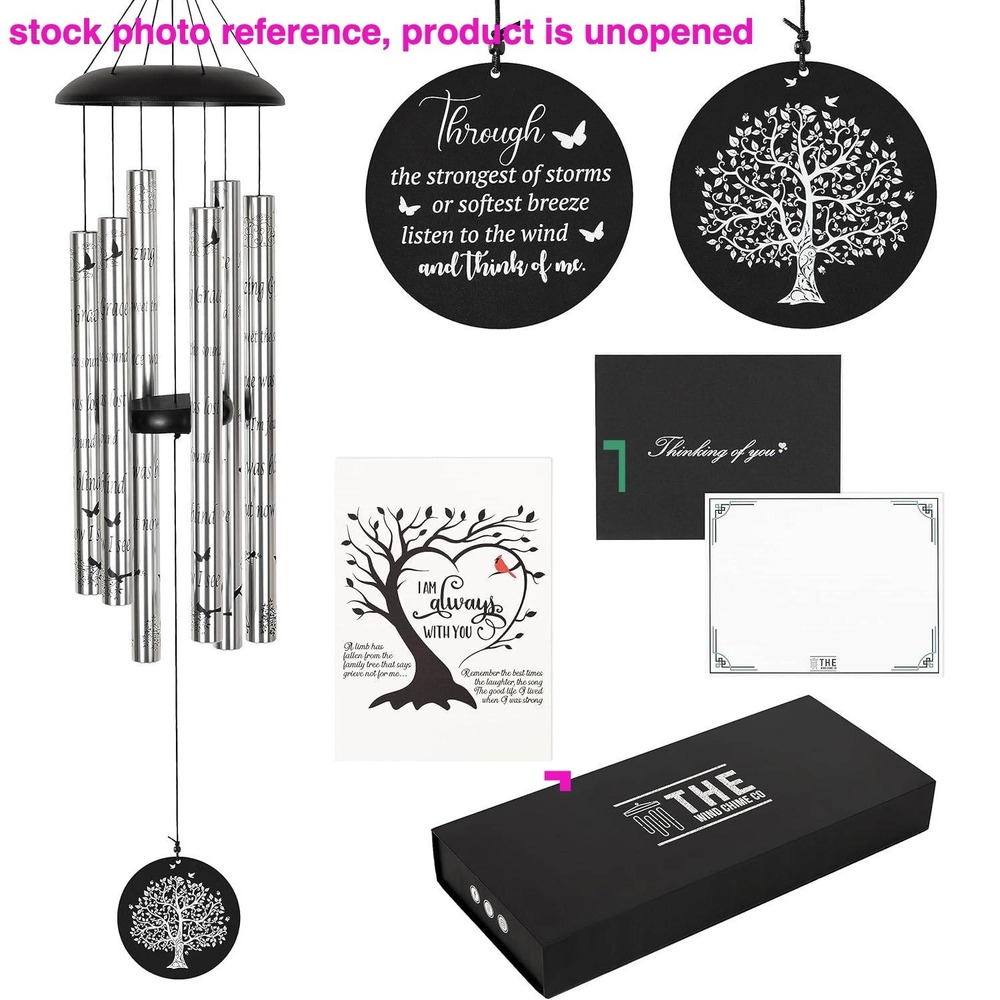 The Wind Chime Co Deep Tone Sympathy Memorial Funeral Bereavement Gift 40" NEW - Picture 3 of 9